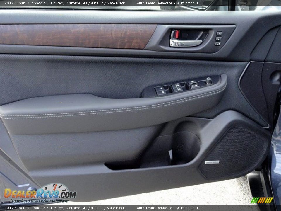 2017 Subaru Outback 2.5i Limited Carbide Gray Metallic / Slate Black Photo #10