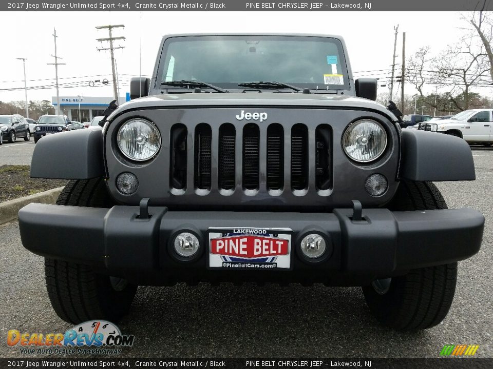 2017 Jeep Wrangler Unlimited Sport 4x4 Granite Crystal Metallic / Black Photo #2