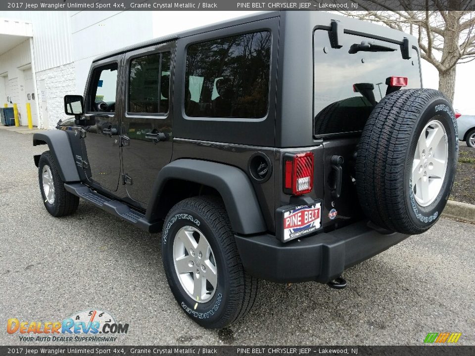 2017 Jeep Wrangler Unlimited Sport 4x4 Granite Crystal Metallic / Black Photo #4