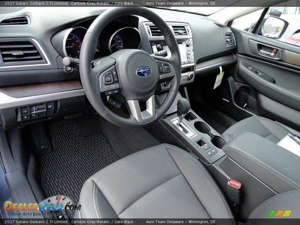 2017 Subaru Outback 2.5i Limited Carbide Gray Metallic / Slate Black Photo #15
