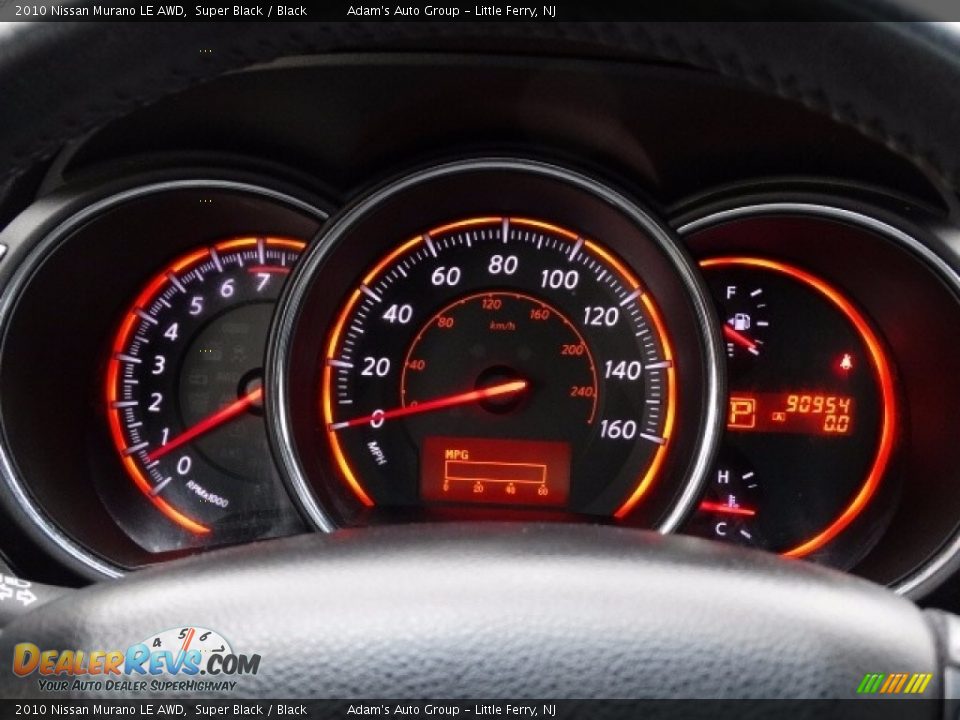 2010 Nissan Murano LE AWD Super Black / Black Photo #19