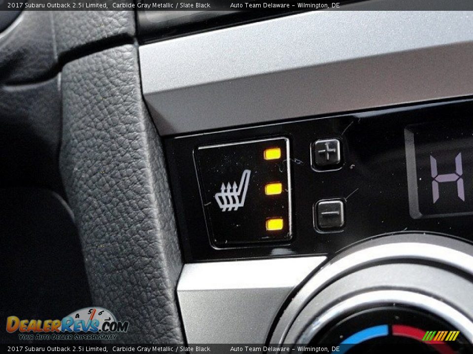 2017 Subaru Outback 2.5i Limited Carbide Gray Metallic / Slate Black Photo #18