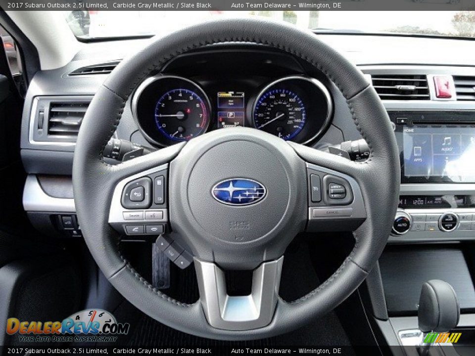 2017 Subaru Outback 2.5i Limited Carbide Gray Metallic / Slate Black Photo #22