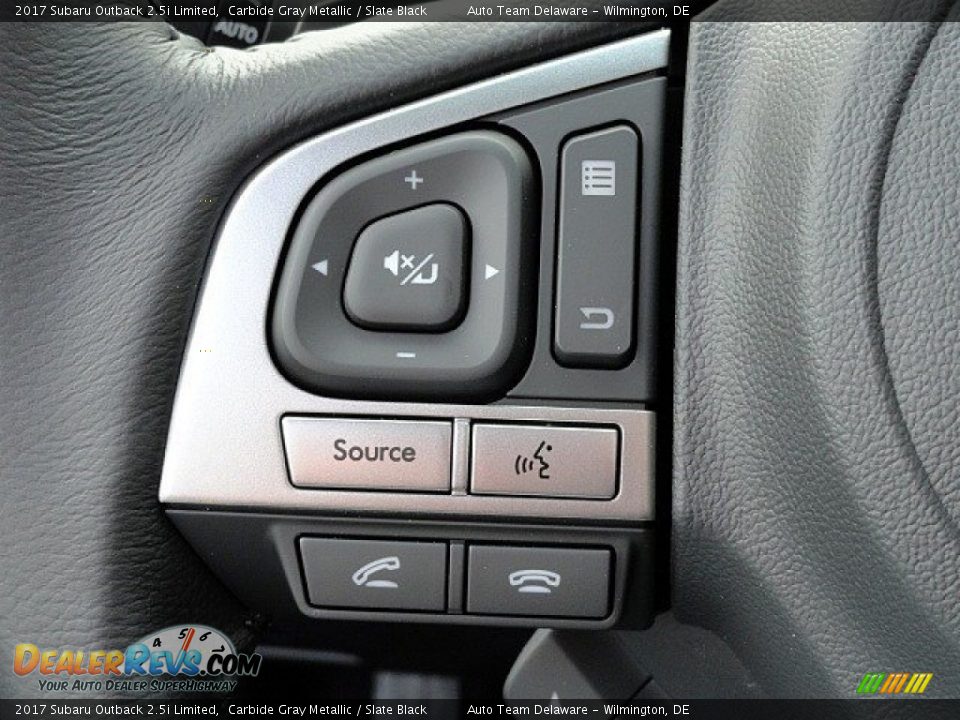 2017 Subaru Outback 2.5i Limited Carbide Gray Metallic / Slate Black Photo #23