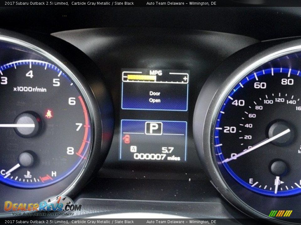 2017 Subaru Outback 2.5i Limited Carbide Gray Metallic / Slate Black Photo #25