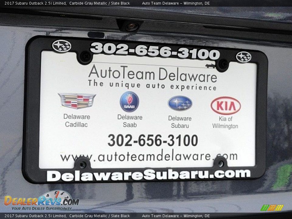2017 Subaru Outback 2.5i Limited Carbide Gray Metallic / Slate Black Photo #30