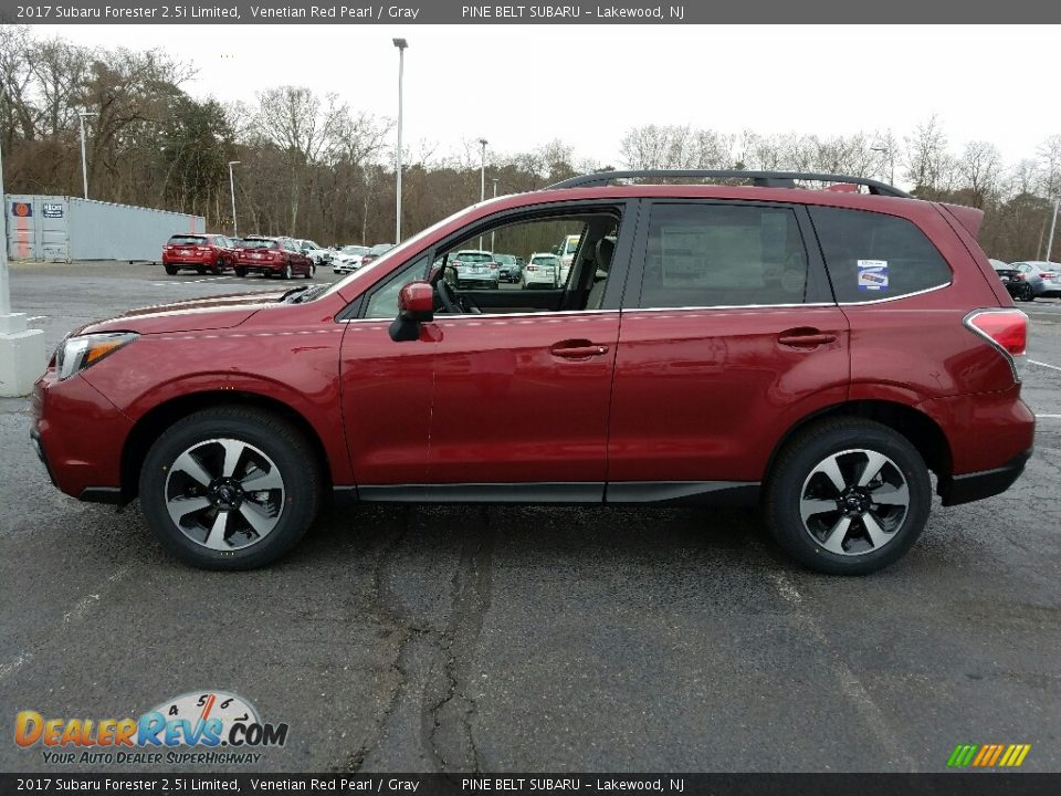 2017 Subaru Forester 2.5i Limited Venetian Red Pearl / Gray Photo #3
