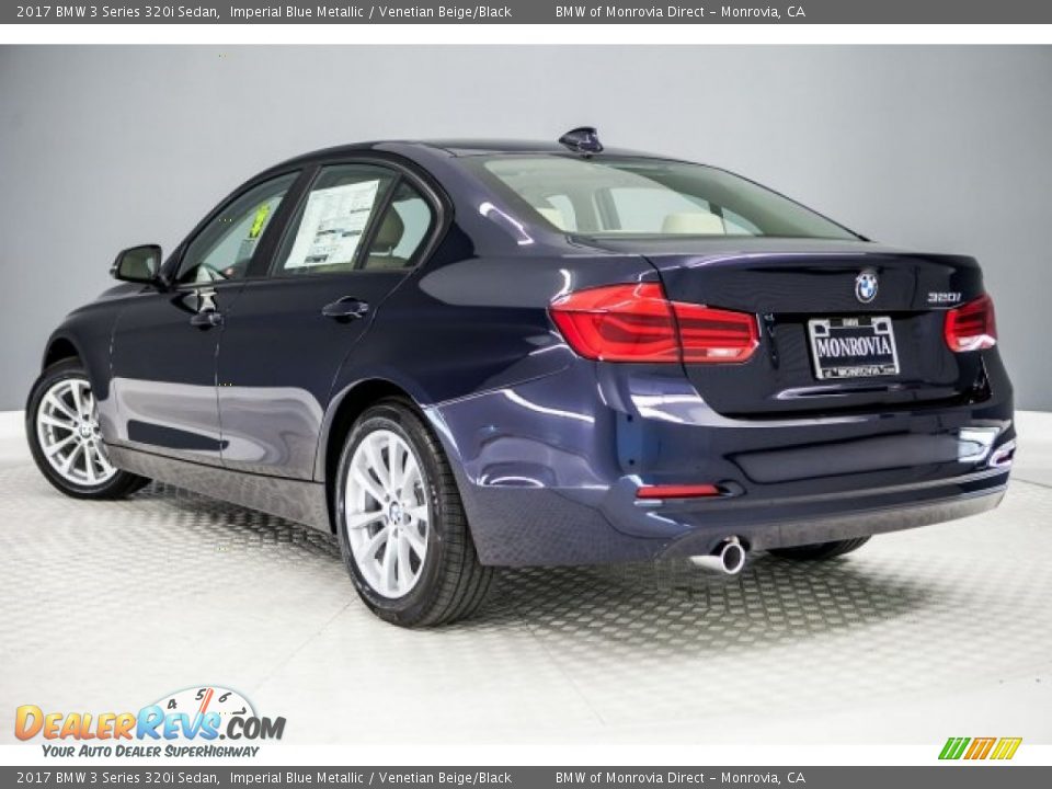 2017 BMW 3 Series 320i Sedan Imperial Blue Metallic / Venetian Beige/Black Photo #3