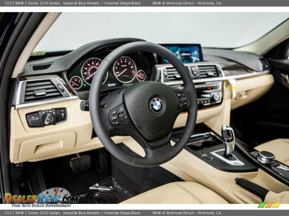 2017 BMW 3 Series 320i Sedan Imperial Blue Metallic / Venetian Beige/Black Photo #6