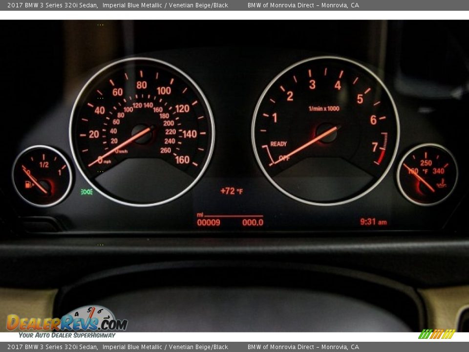 2017 BMW 3 Series 320i Sedan Imperial Blue Metallic / Venetian Beige/Black Photo #7