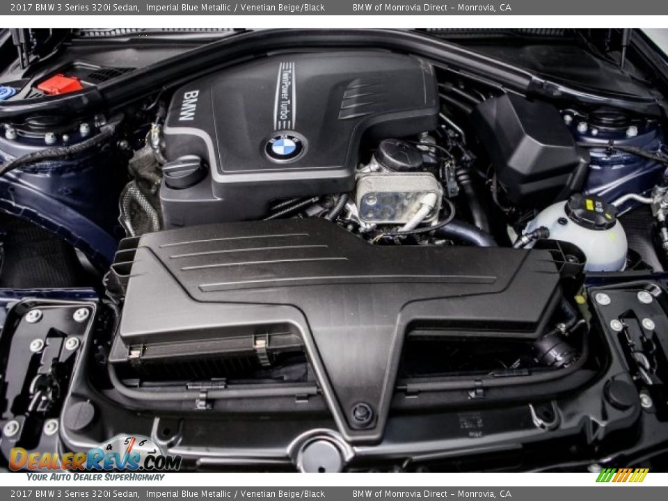 2017 BMW 3 Series 320i Sedan Imperial Blue Metallic / Venetian Beige/Black Photo #8