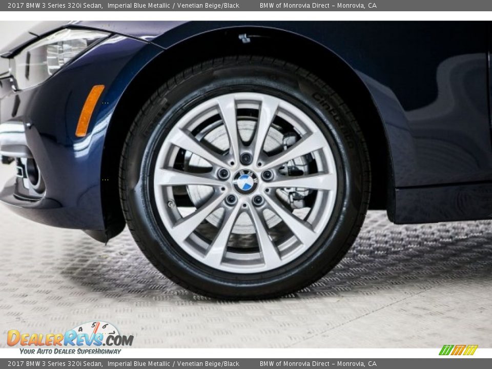 2017 BMW 3 Series 320i Sedan Imperial Blue Metallic / Venetian Beige/Black Photo #9