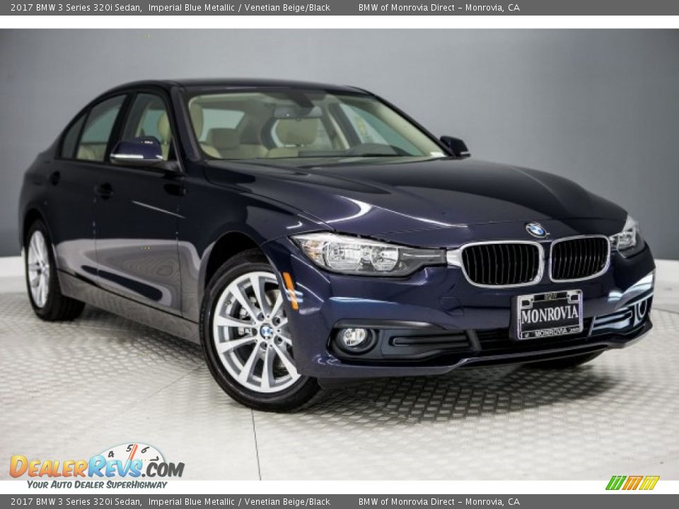 2017 BMW 3 Series 320i Sedan Imperial Blue Metallic / Venetian Beige/Black Photo #12