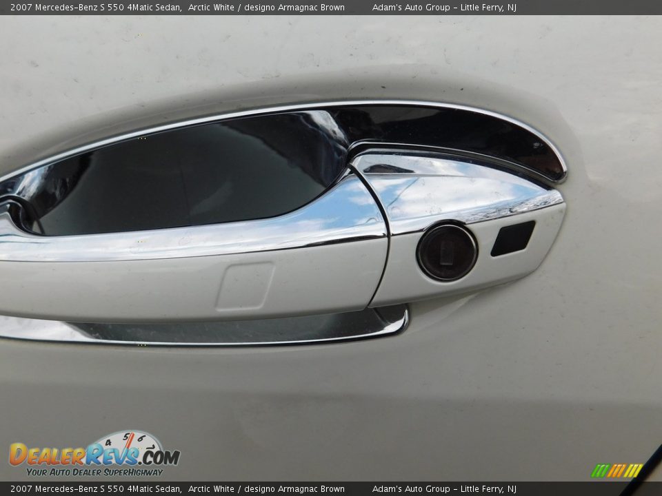 2007 Mercedes-Benz S 550 4Matic Sedan Arctic White / designo Armagnac Brown Photo #9