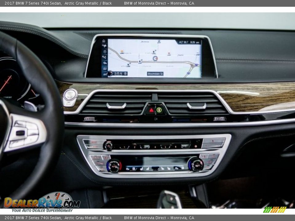 2017 BMW 7 Series 740i Sedan Arctic Gray Metallic / Black Photo #5