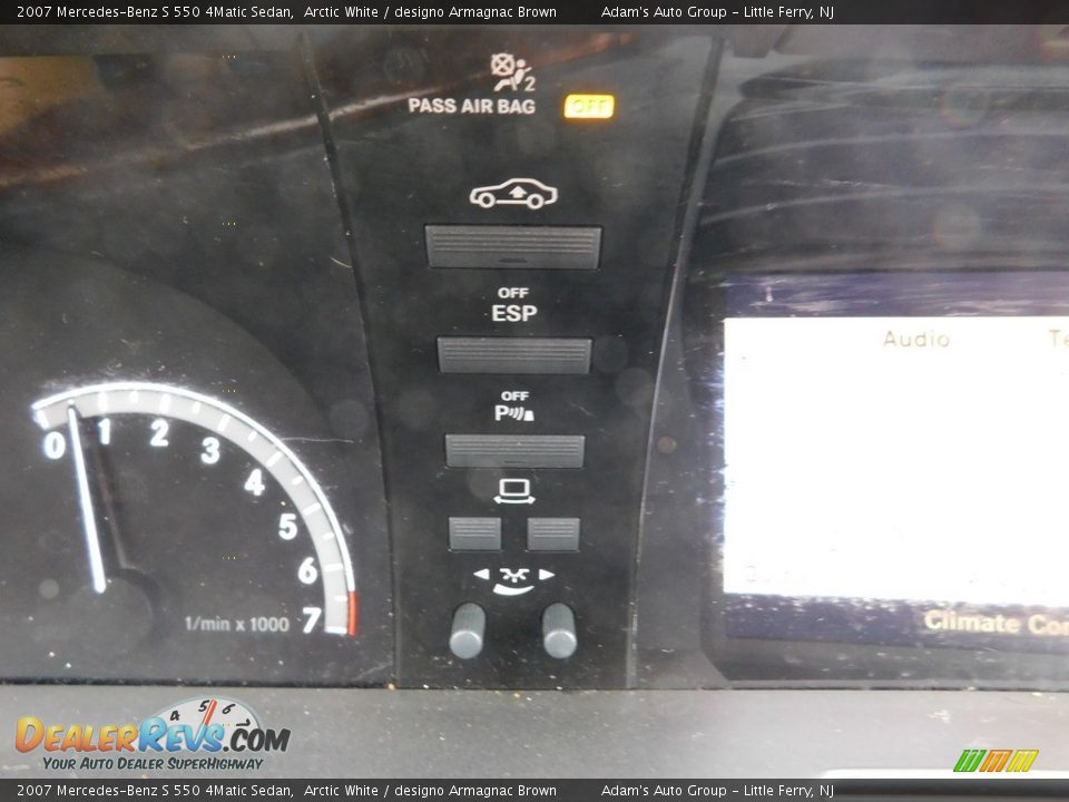 2007 Mercedes-Benz S 550 4Matic Sedan Arctic White / designo Armagnac Brown Photo #29