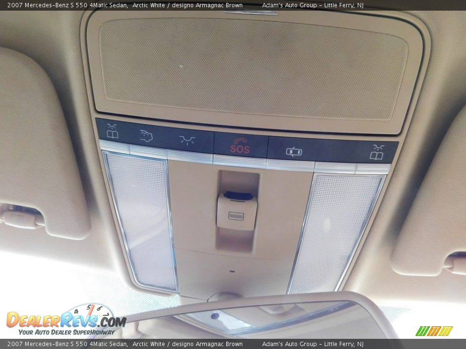 2007 Mercedes-Benz S 550 4Matic Sedan Arctic White / designo Armagnac Brown Photo #30
