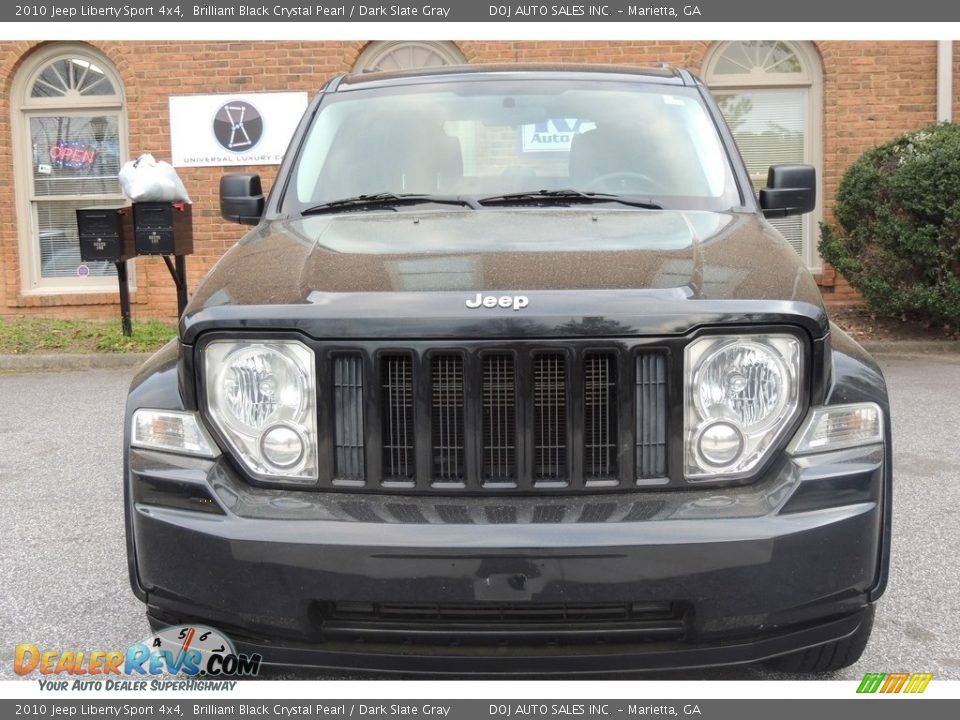 2010 Jeep Liberty Sport 4x4 Brilliant Black Crystal Pearl / Dark Slate Gray Photo #1
