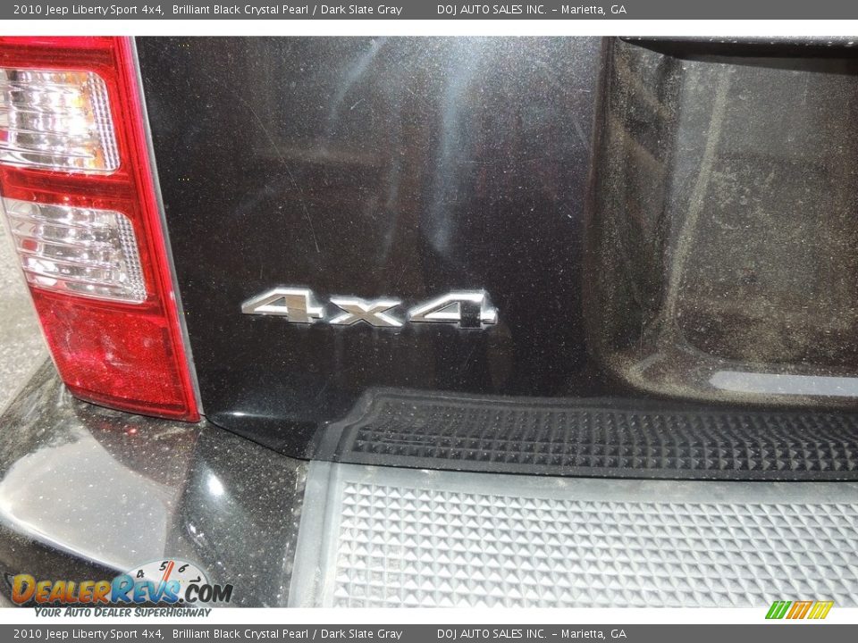 2010 Jeep Liberty Sport 4x4 Brilliant Black Crystal Pearl / Dark Slate Gray Photo #5