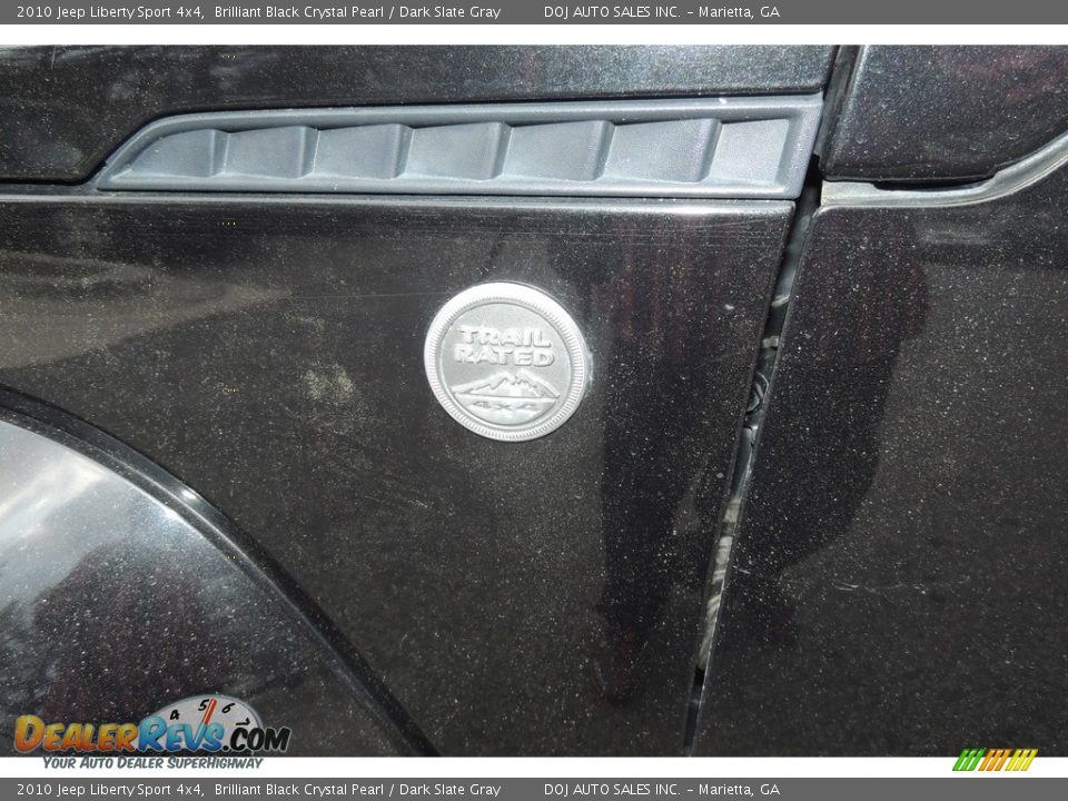2010 Jeep Liberty Sport 4x4 Brilliant Black Crystal Pearl / Dark Slate Gray Photo #6
