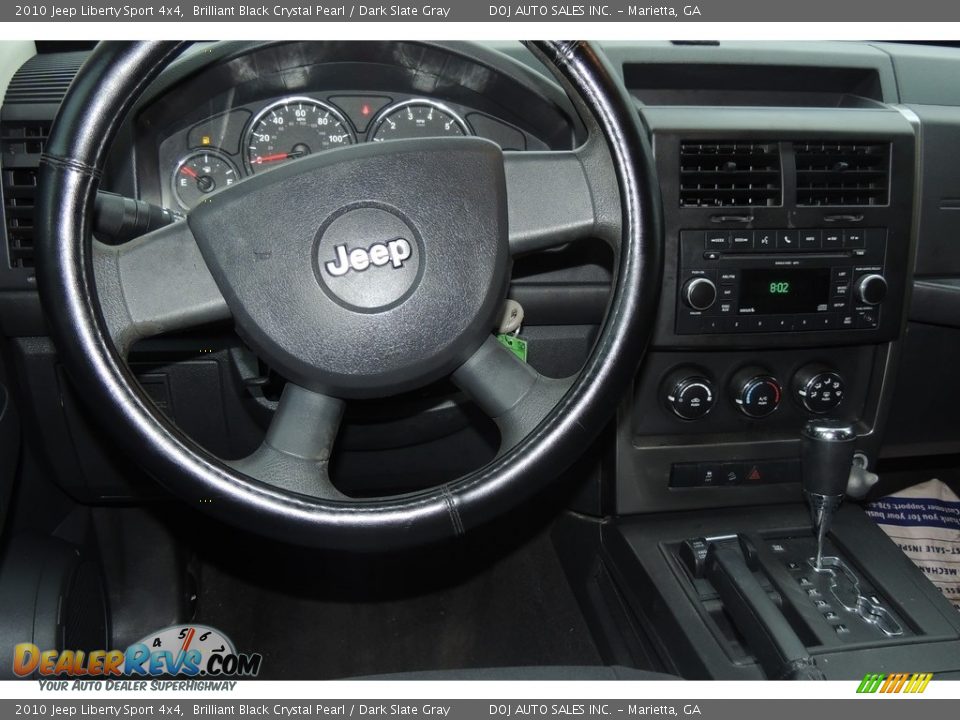 2010 Jeep Liberty Sport 4x4 Brilliant Black Crystal Pearl / Dark Slate Gray Photo #7