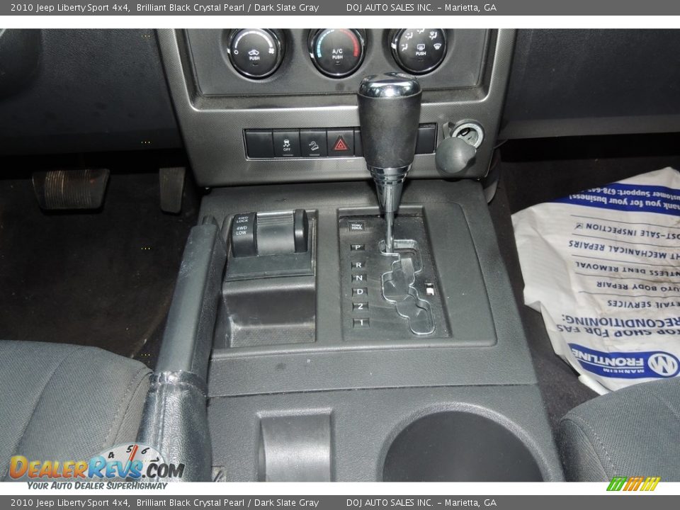 2010 Jeep Liberty Sport 4x4 Brilliant Black Crystal Pearl / Dark Slate Gray Photo #10