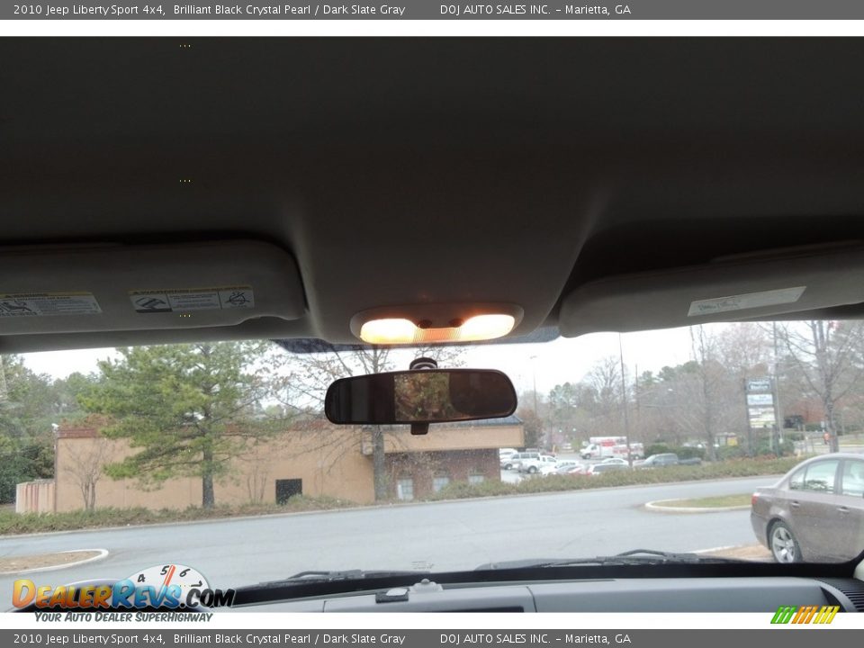 2010 Jeep Liberty Sport 4x4 Brilliant Black Crystal Pearl / Dark Slate Gray Photo #12
