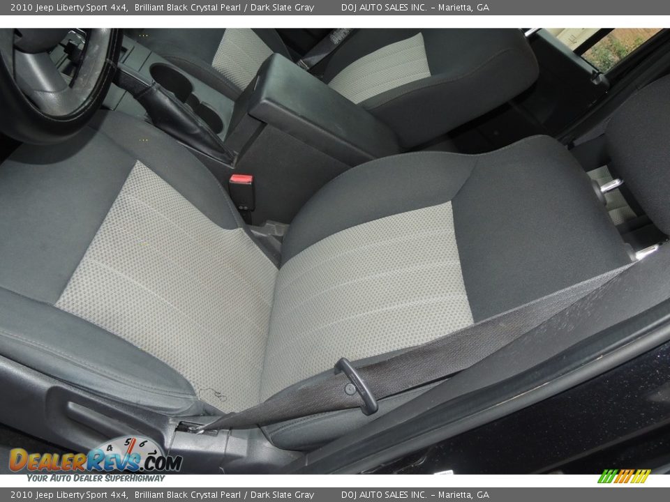 2010 Jeep Liberty Sport 4x4 Brilliant Black Crystal Pearl / Dark Slate Gray Photo #13