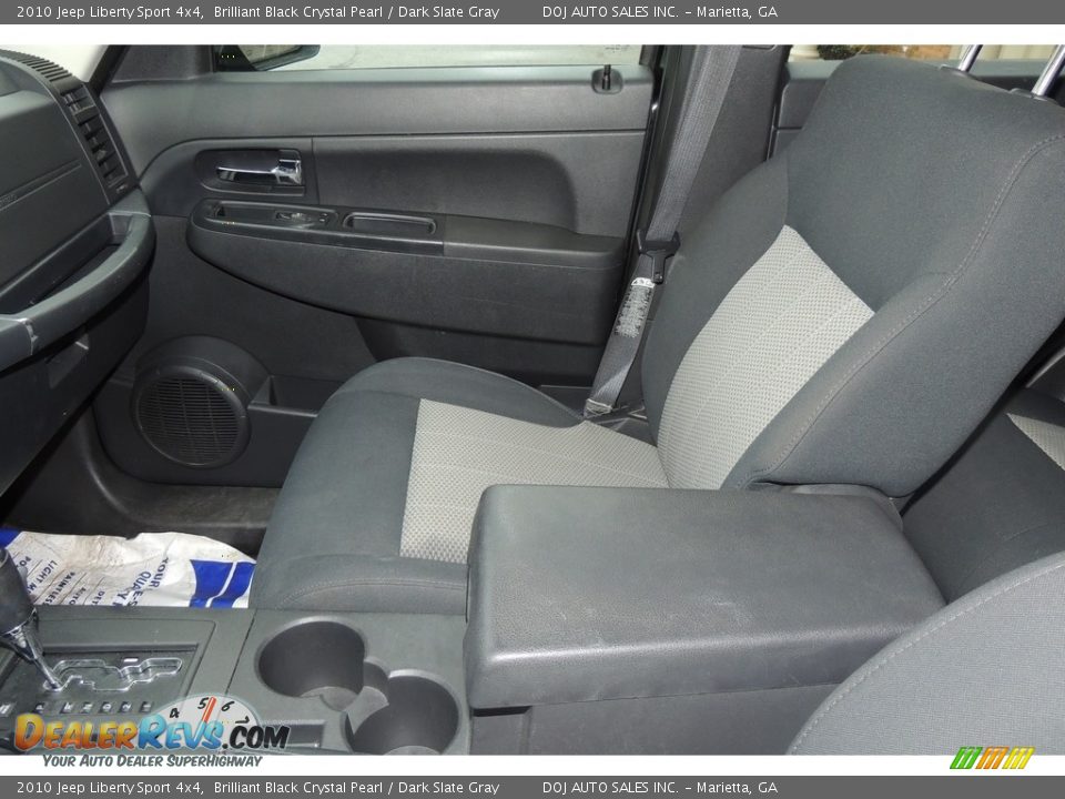 2010 Jeep Liberty Sport 4x4 Brilliant Black Crystal Pearl / Dark Slate Gray Photo #14