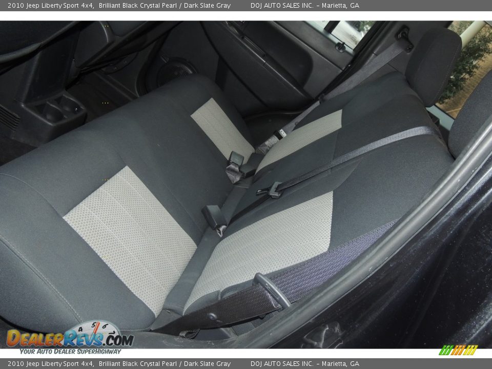 2010 Jeep Liberty Sport 4x4 Brilliant Black Crystal Pearl / Dark Slate Gray Photo #15