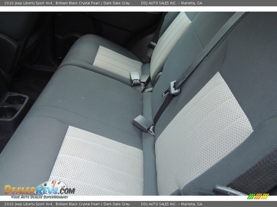2010 Jeep Liberty Sport 4x4 Brilliant Black Crystal Pearl / Dark Slate Gray Photo #16