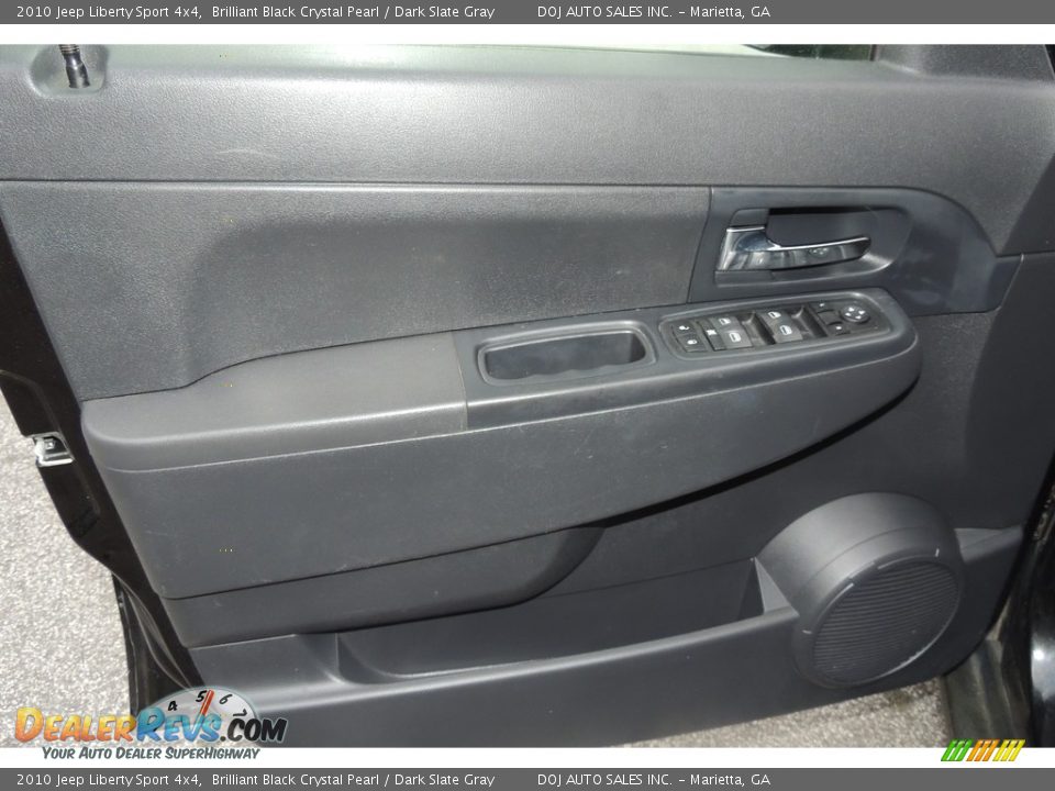 2010 Jeep Liberty Sport 4x4 Brilliant Black Crystal Pearl / Dark Slate Gray Photo #18