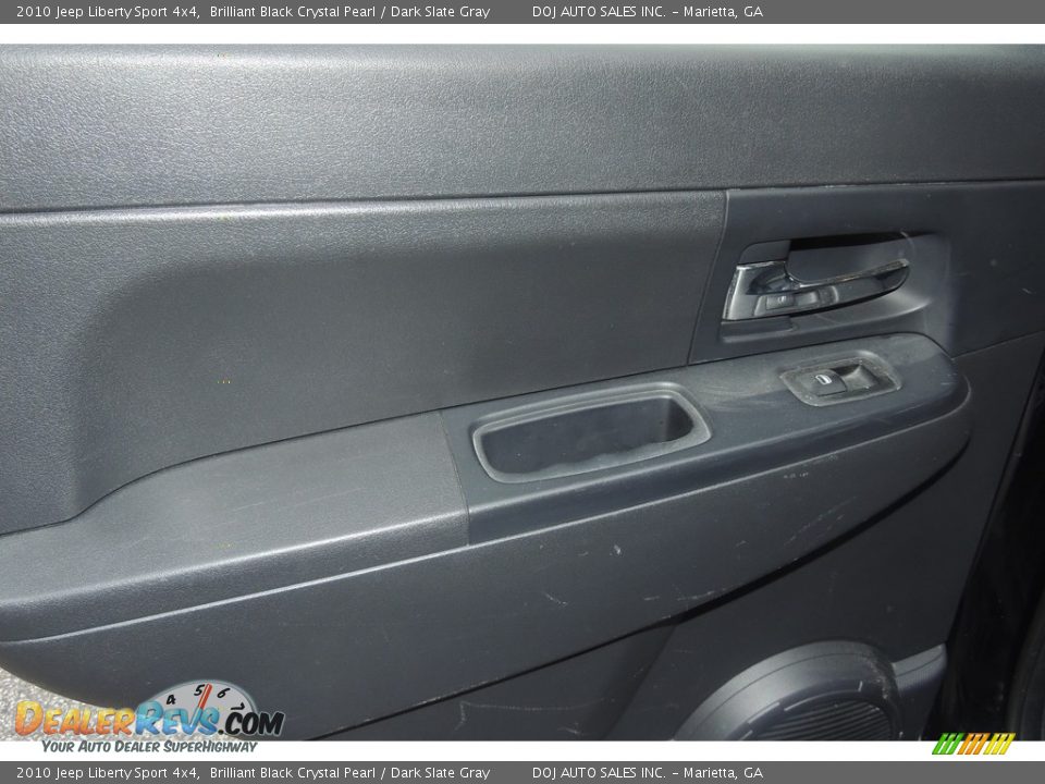 2010 Jeep Liberty Sport 4x4 Brilliant Black Crystal Pearl / Dark Slate Gray Photo #19