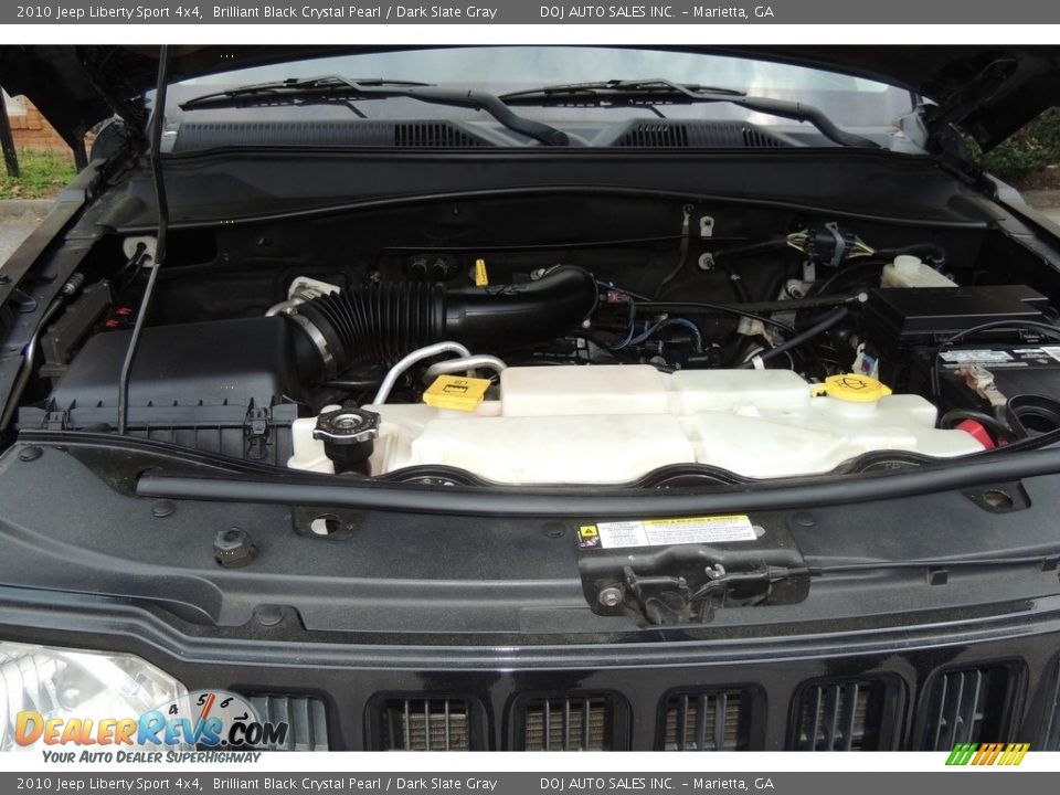 2010 Jeep Liberty Sport 4x4 Brilliant Black Crystal Pearl / Dark Slate Gray Photo #23
