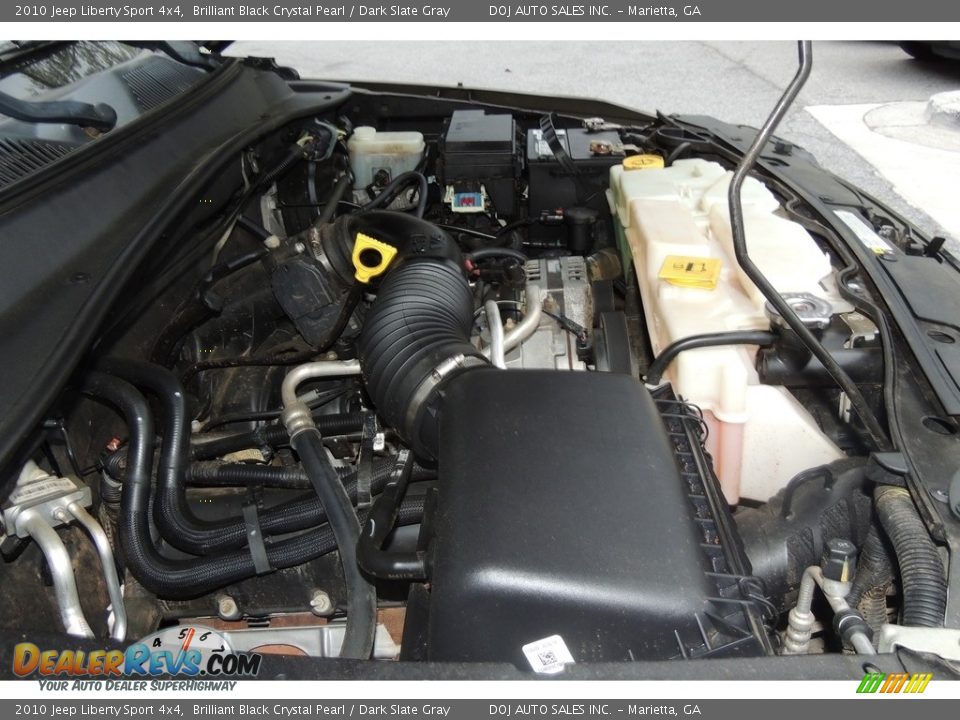 2010 Jeep Liberty Sport 4x4 Brilliant Black Crystal Pearl / Dark Slate Gray Photo #24