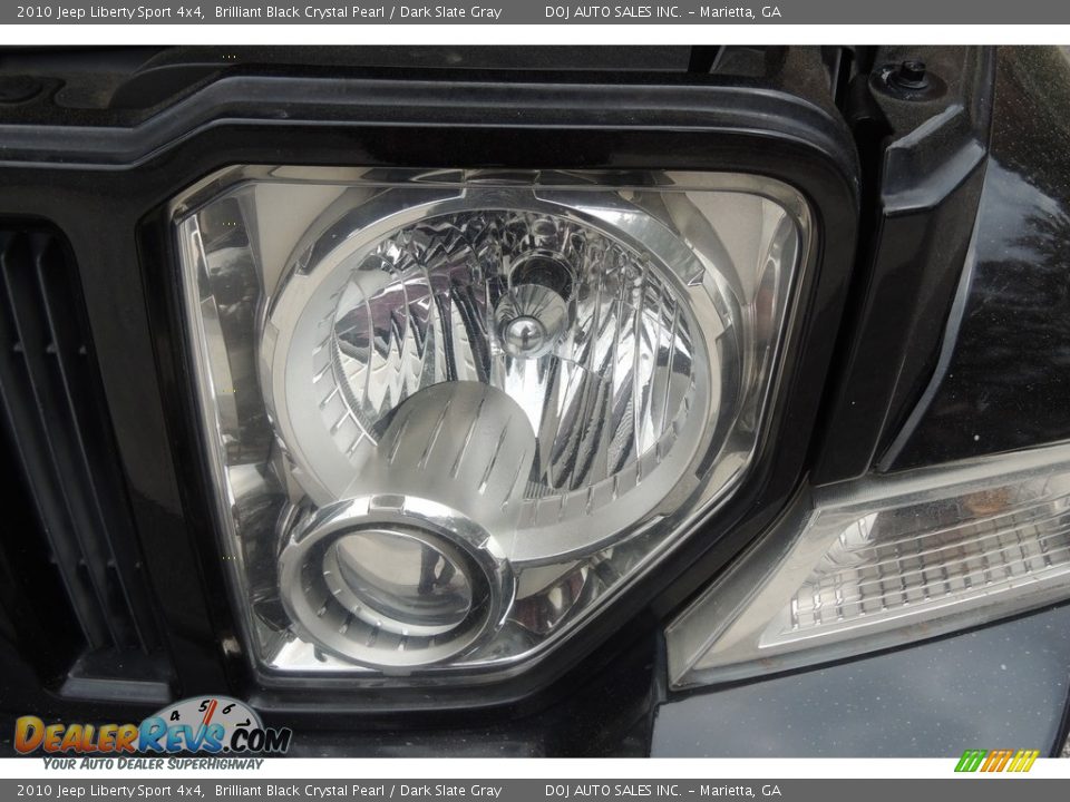 2010 Jeep Liberty Sport 4x4 Brilliant Black Crystal Pearl / Dark Slate Gray Photo #25