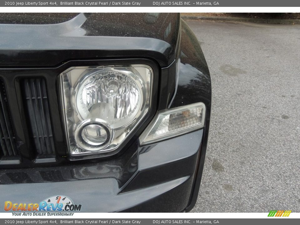 2010 Jeep Liberty Sport 4x4 Brilliant Black Crystal Pearl / Dark Slate Gray Photo #26