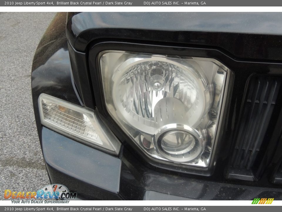 2010 Jeep Liberty Sport 4x4 Brilliant Black Crystal Pearl / Dark Slate Gray Photo #27