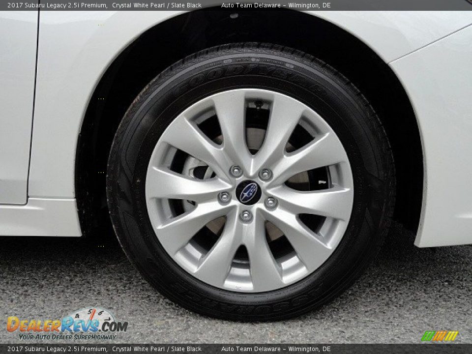 2017 Subaru Legacy 2.5i Premium Crystal White Pearl / Slate Black Photo #8