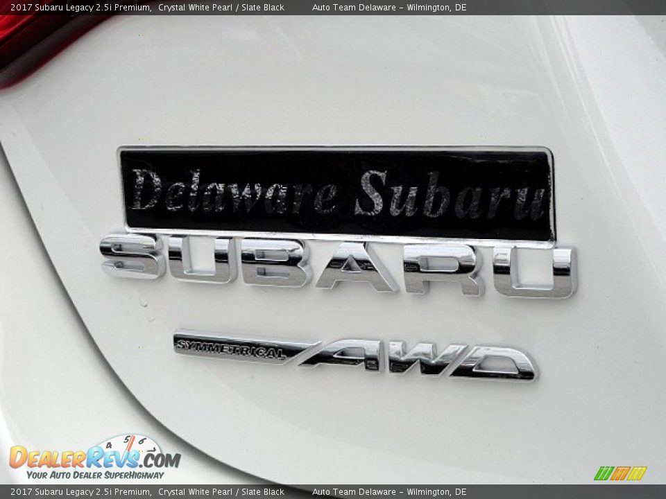 2017 Subaru Legacy 2.5i Premium Crystal White Pearl / Slate Black Photo #28