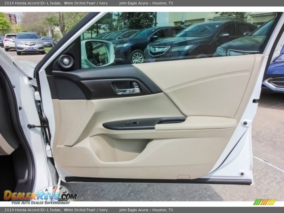 2014 Honda Accord EX-L Sedan White Orchid Pearl / Ivory Photo #24