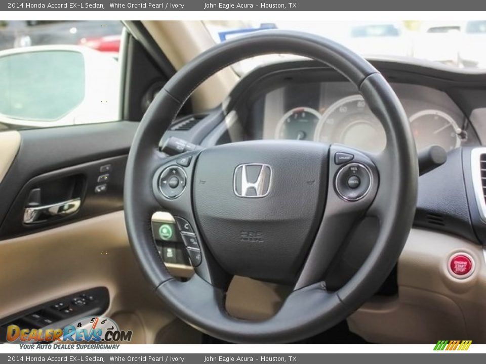 2014 Honda Accord EX-L Sedan White Orchid Pearl / Ivory Photo #28