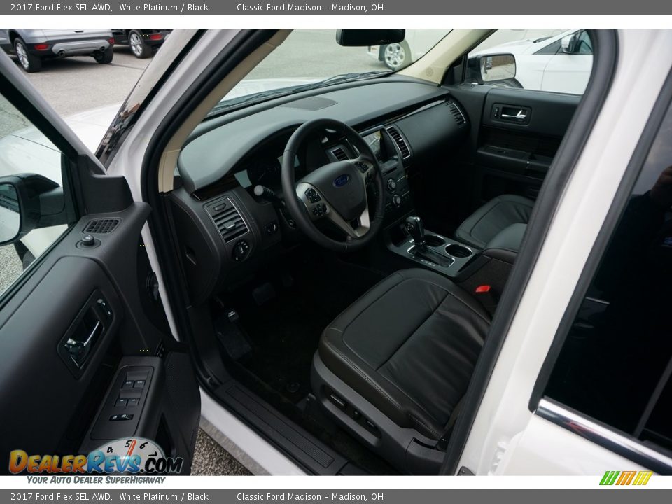 2017 Ford Flex SEL AWD White Platinum / Black Photo #4
