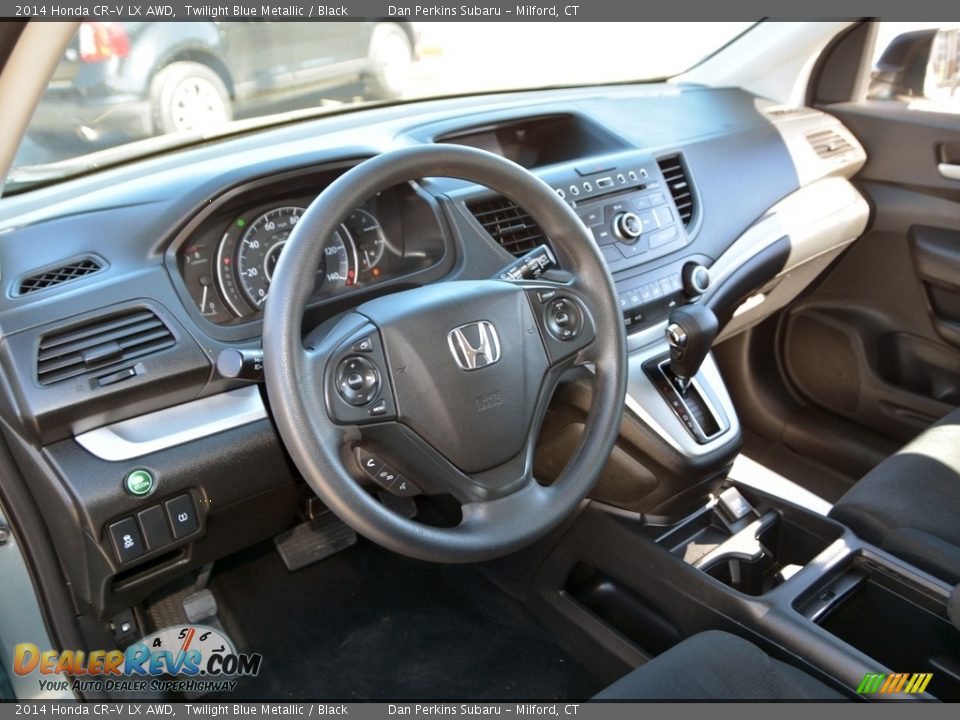2014 Honda CR-V LX AWD Twilight Blue Metallic / Black Photo #5