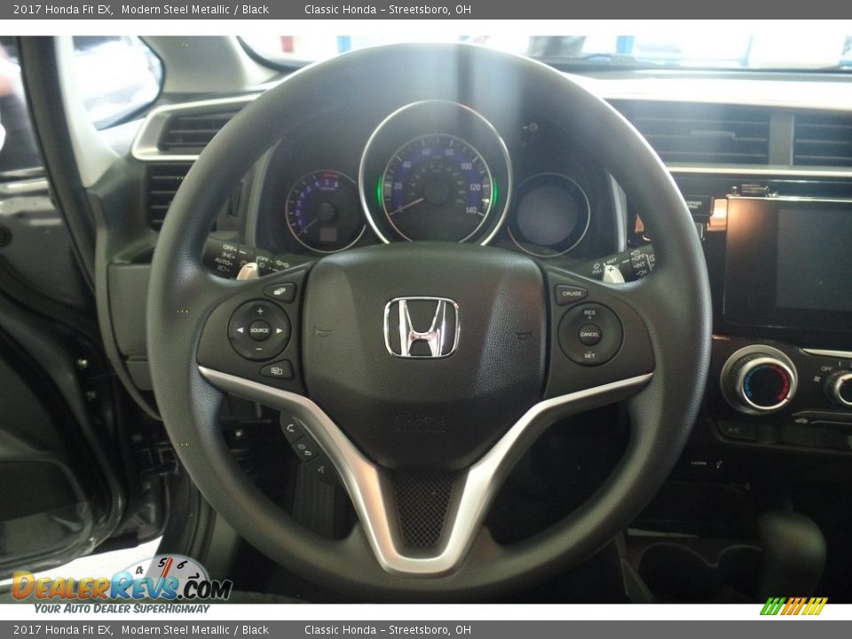 2017 Honda Fit EX Modern Steel Metallic / Black Photo #10