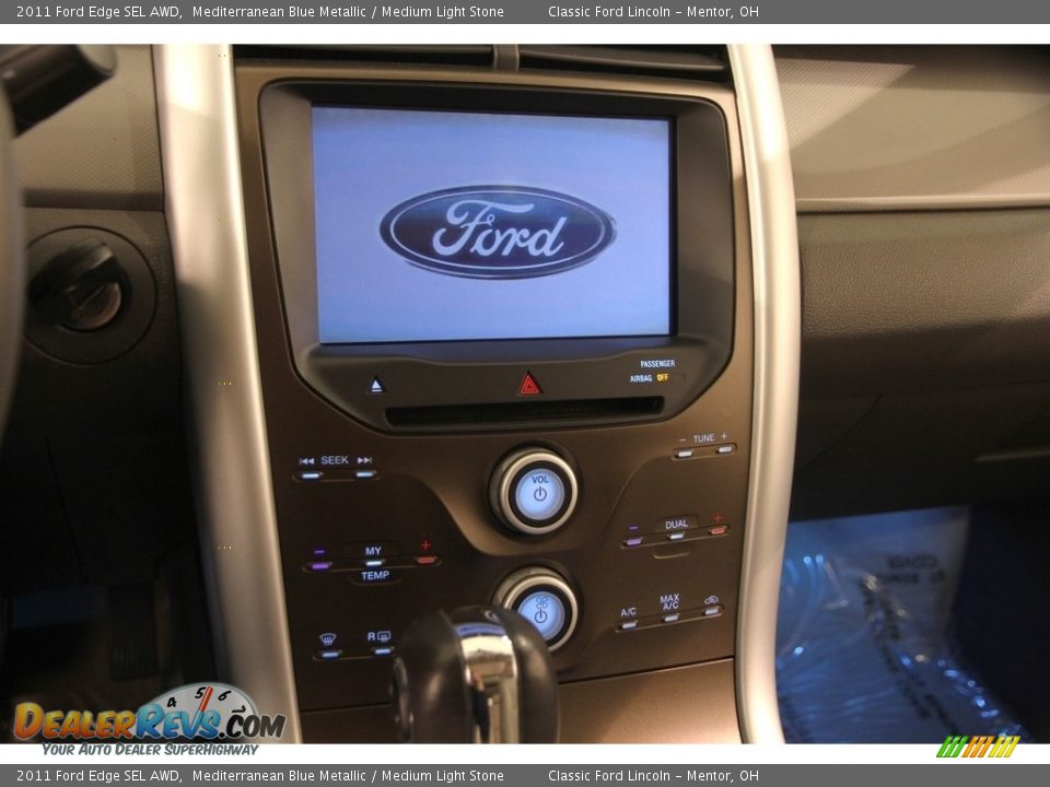 2011 Ford Edge SEL AWD Mediterranean Blue Metallic / Medium Light Stone Photo #8