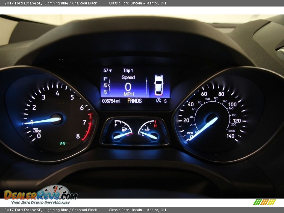 2017 Ford Escape SE Lightning Blue / Charcoal Black Photo #7