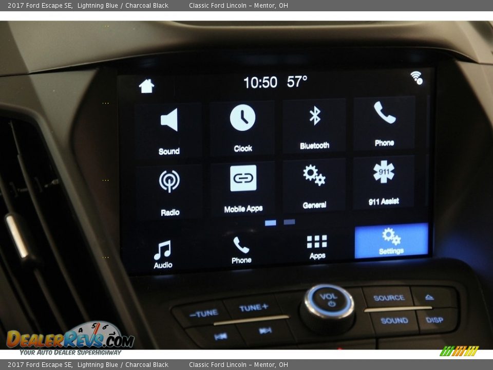 2017 Ford Escape SE Lightning Blue / Charcoal Black Photo #10