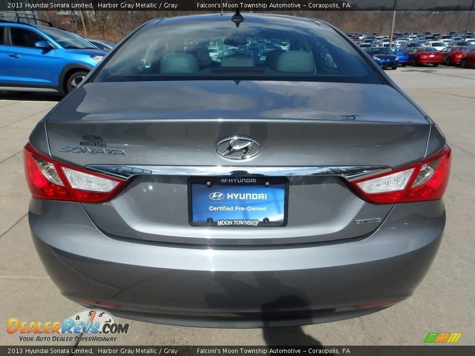 2013 Hyundai Sonata Limited Harbor Gray Metallic / Gray Photo #3