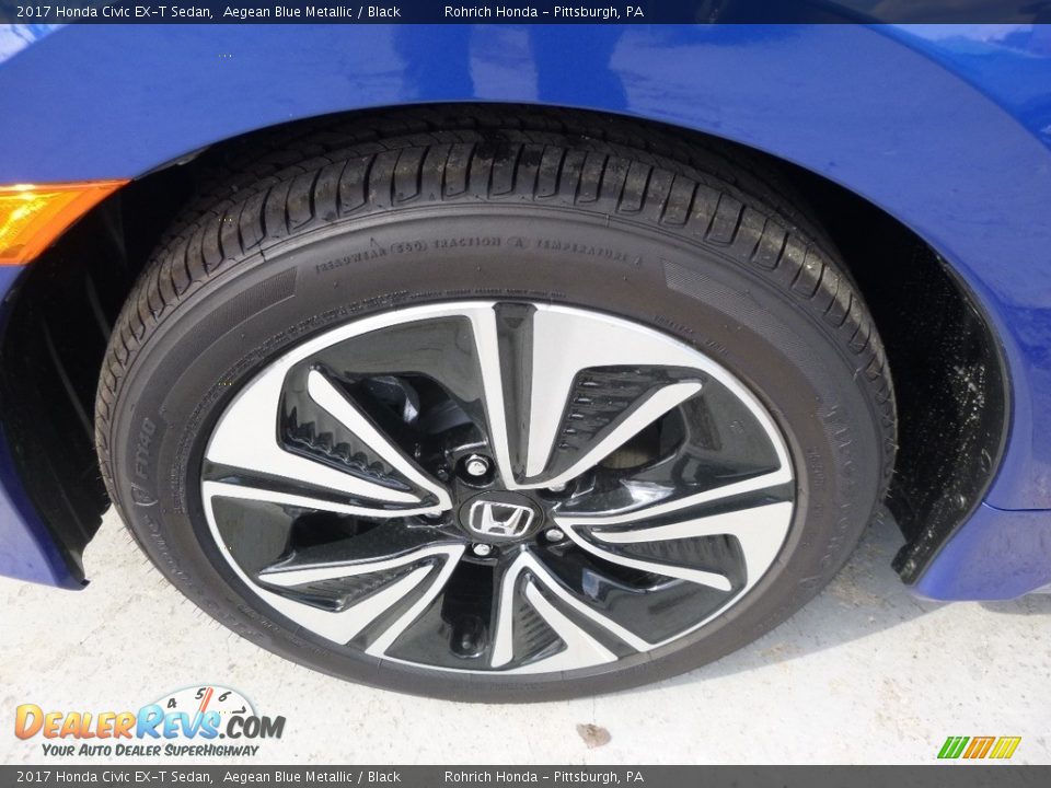 2017 Honda Civic EX-T Sedan Aegean Blue Metallic / Black Photo #5